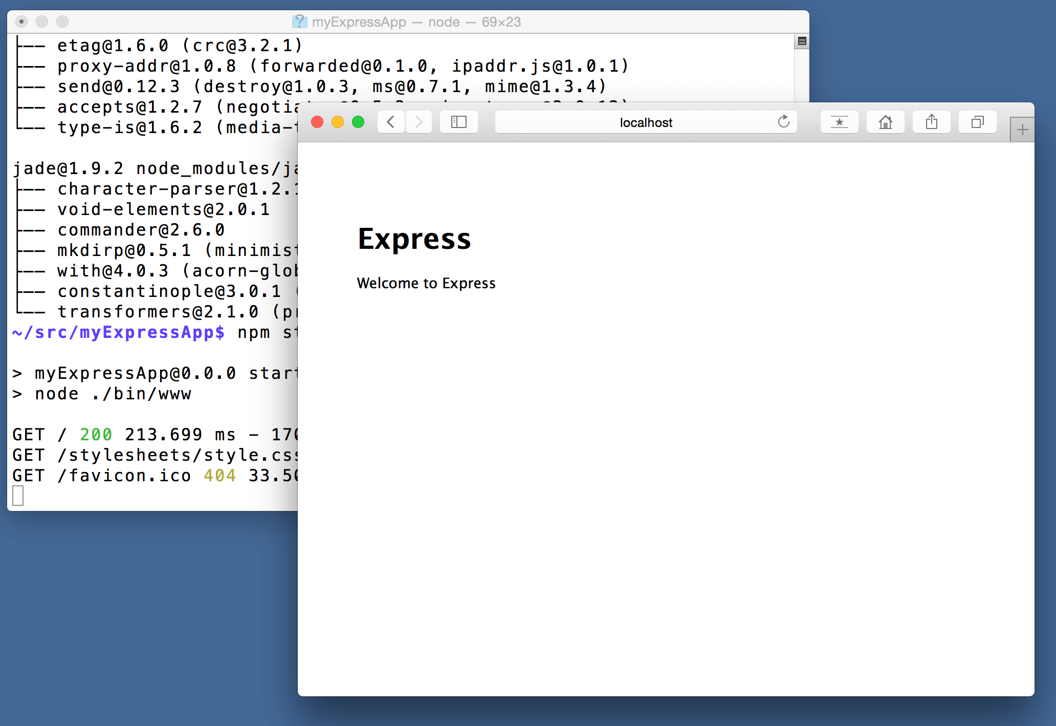 Your first Node Express App