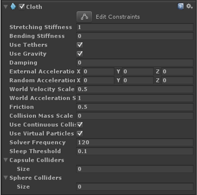  16.2 Unity5.X 布料系统  - 图1